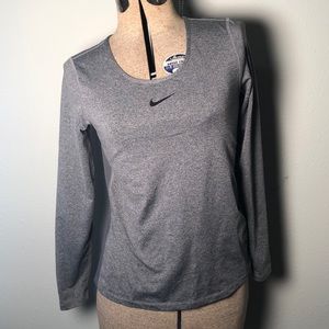 NIKE DRI FIT LONG SLEEVE WORK OUT SHIRT